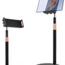 HOLD UP Tablet Stand Phone Holder 4.6"-10.5" Flexible 360 Degree Rotating Desktop Tablet Compatible with iPad iPhone Nintendo Switch Samsung Kindle eBook Reader (Tablet Floor Stand)