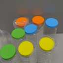 8 Pack Glass Juicing Bottle Drinking Jars with 2 Straws & 2 Lids w Hole- 16 OZ Travel Water Cups with Colored Airtight Lids, Reusable Tall Mason Jar for Juice, Bubble Tea, Smoothie, Tea, Kombucha