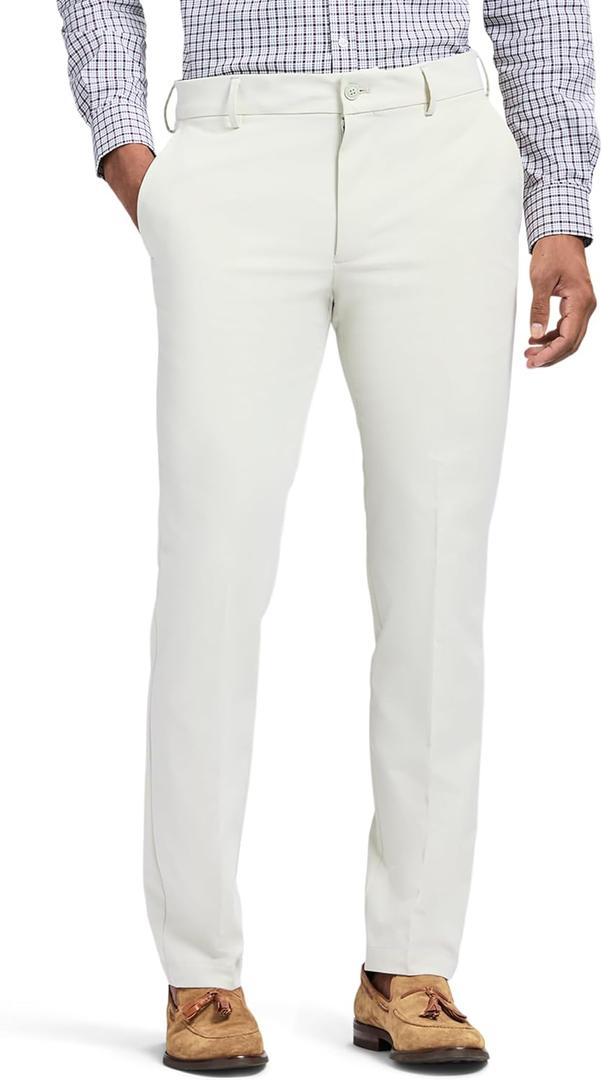 Izod Men's Chino Dress Pant Cotton Touch Performance (40W x 32L)