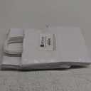 Qutuus White Paper Gift Bags with Handles Bulk 25 pcs 8x4.5x10 Medium White Paper Bags for Gifts, Valentines, Shopping, Retail