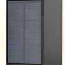 Techko Outdoor Solar Wall Light Bi-Directional Modern Contemporary Design Sconce, Waterproof IP65, 12+ Hours of Battery [1-Pack]