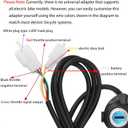 48V Half Twist Throttle, Ebike Throttle, Electric Bike Throttle with LED Display Grip Lock Key Set for Ebike Motorcycle Scooter