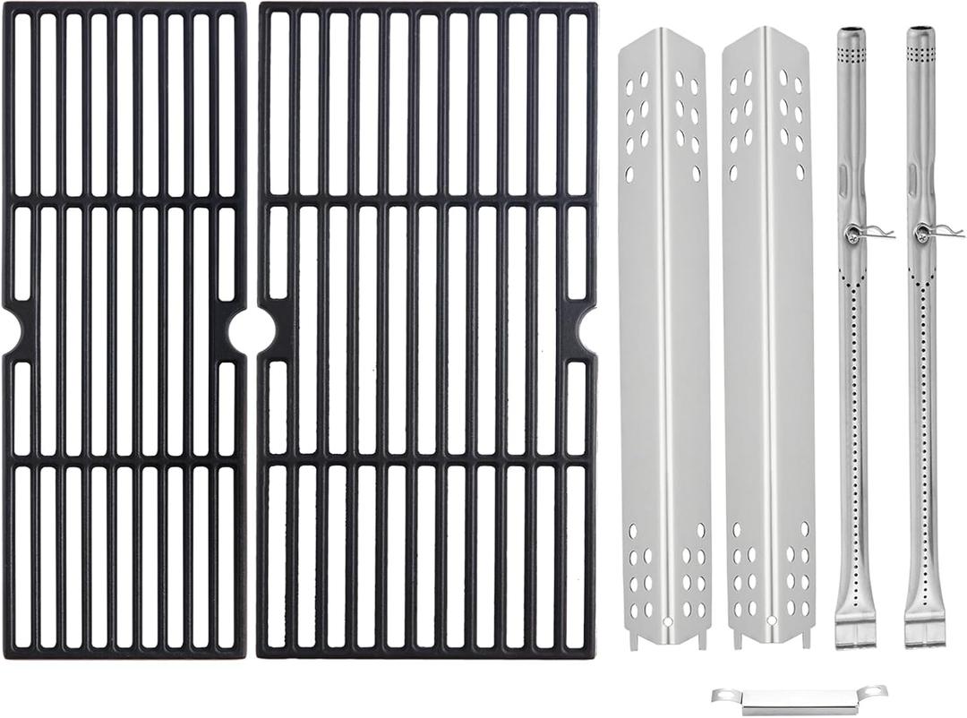463673519 463625219 Grill Grates Replacement for Charbroil Performance Grill Replacement Parts 2 Burner Parts 463625217 Heat Tent Burners Grill Parts G470-0002-W1 G470-0004-W1A 463673517 Cooking Grate
