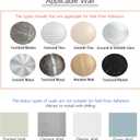 Towel Bar Towel Rack Bathroom Towel Rack, Adhesive Wall Mounted, 180-Degree Rotatable, 3-Bar Space Aluminum Towel Holder for Bathroom with Protective End Caps and Integrated Hooks Bath Towel Holder