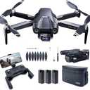GPS Drone with Camera 4K UHD for Adults, 90 Min Long Flight Time,Long Control Range, Auto Return, Follow Me, Brushless Motor, CHUBORY X10 PRO 5G FPV RC Quadcopter for Beginners