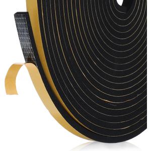 Self Adhesive Foam Tape Weatherstrip Front Door Weather Stripping Window Foam Seal Strip Foams Insulation Tape for Windows High Density EVA Strips with Strong Adhesive High Density Seals Strip, 33FT