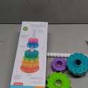 Baby Spinning Stacking Toys, Spin ABS Plastic and Color Rainbow Design Ring Stacker Baby Toys 6 to 12 Months Montessori Educational Learning Autism Sensory for Boys and Girls