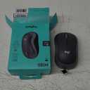 Logitech M185 Wireless Mouse, 2.4GHz with USB Mini Receiver, 12-Month Battery Life, 1000 DPI Optical Tracking, Ambidextrous PC/Mac/Laptop - Swift Grey (Swift Gray)