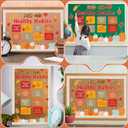 2Pack Fall Healthy Habits Bulletin Board Decorations Set Thanksgiving Bulletin Board Autumn Classroom Decor Pumpkin Maple Leaves Paper Cutouts for School Wall Decor(Fall into Healthy Habits)