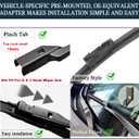 OEM Windshield Wiper Blade Set Replacement For BMW X3 2018-2022,BMW X4 2019-2022 High Performance Original Equipment Replacement 26"/20"
