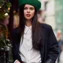 Blulu 6 Pieces Women Wool Beret Hat French Style Beret Beanie Cap Solid Color Winter Hat
