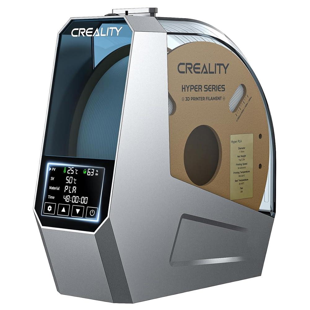 2025 Creality Filament Dryer, Space Pi Filament Dryer, 360 Fast Heating 3D Printer Filament Dry Box, Filament Storage with 110W PTC Heater LCD Touch Screen One-Key Set