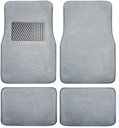 FH Group F14403GRAY Gray Carpet Floor Mat with Heel Pad (Deluxe)