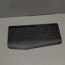 Wireless Keyboard and Mouse Combo - Full-Sized Ergonomic Keyboard with Wrist Rest, Phone Holder, Sleep Mode, Silent 2.4GHz Cordless Keyboard Mouse Combo for Computer, Laptop, PC, Mac, Windows -Trueque (1 PACK, Black)