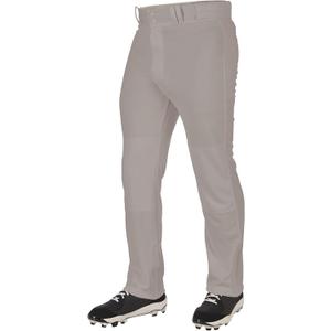 Champro Triple Crown 2.0 Open Bottom Baseball Pants, Youth Large, Grey