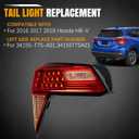 Inner Tail Light Left for 2016 2017 2018 Honda HRV HR-V, Taiilight Rear Brake Lamp Driver Side Replacement, for 34155-T7S-A01
