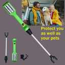 Rechargeable Cattle prod with LED Light, Cattle prod for self-Defense, Electric Cattle prod, 25.17 inches, Green