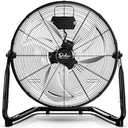 Simple Deluxe 12 Inch 3-Speed High Velocity Heavy Duty Metal Industrial Floor Fans Quiet for Home, Commercial, Residential, and Greenhouse Use, Outdoor/Indoor, Black, 1-Pack