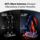MERACH Vibration Plate Exercise Machine, Vibrating Platform for Lymphatic Drainage Weight Loss Muscle Activation, Full Body Home Exercise Equipment with LED Touch Screen Bluetooth Pull Cord