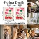 Kitchen & Foodie - Themed Car Air Freshener 4 Pcs, Fun Culinary Quotes & Art Hanging Air Freshener for Cars Closet Drawer Books, Car Accessories Mirror Decor for Cooking Lovers.