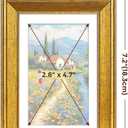 TWING 4x6 Gold Picture Frames Set of 6,Rustic Gold Frames Display Pictures 3x5 with Mat or 4x6 Without Mat,Tabletop Display and Wall Mounting Collage Photo Frame,Set for Wall Gallery