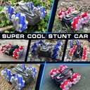 New Gesture Sensing RC Stunt Car with Lights Music, Hand Gesture Remote Control Car 360° Spins Double Side Controlled RC Car Birthday Gifts Toys for 6-12 Years Old Boys
