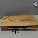 17x8x1.6 inch Floating Shelves Set of 2  Solid Wood Rustic Oak Wall Mounted Shelf for Kitchen, Bathroom, Living Room