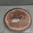 TaoBary 100 Pcs Disposable Wooden Slice Woven Paper Placemats Rustic Charger Round Place Mat Bulk Table Paper Placemat for Farmhouse Birthday Wedding Dinner Baby Shower Party Supplies (Wooden Slice)