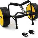 Kayak Cart, Paddle Board Cart Kayak Trolley Canoe Dolly SUP Carrier with Airless Tires (Yellow)