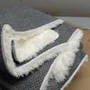 Large Rug for Living Room 6x9 Feet, Modern Soft Shag Area Rug, Plush Fuzzy Carpet for Bedroom Girls Boys Room Home Nursery Teens Dorm Decor, Cream White