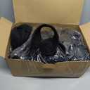 Handepo 50 Pieces Ear Warmers Headband Winter Ear Muffs Black Fleece Ear Warmers Headband for Women Men Sports Running Cycling Skiing