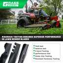 Grasscool Timecutter 42 inch Blades for 42" Deck Toro SS4235 Z4235 Z4200 SS4260 SS4200 Timecutter Zero Turn Mower Replace 110-6568-03 (2 Pack)