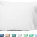 Sunflower King Pillowcases Set of 2, 100% Cotton King Pillow Cases 2, 20×40 inches Bright White, Soft and Breathable