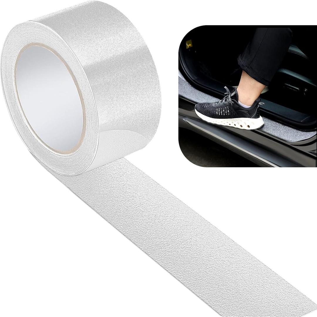 Frienda Car Door Edge Guards Door Sill Protector Automotive Entry Guard Anti Collision Scuff Sill Trim Protection Strips for Most Cars Vehicles Accessories(2.8 Inch Wide, 16.4 Feet,Clear)