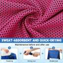 Peryiter 20 Pack Bulk Cooling Towels for Neck and Face Ice Towel Quick Drying Sweat Towels Breathable Portable Yoga Towels with Storage Lanyard Bottle for Fitness Yoga 10 Colors, 35 x 12 Inches