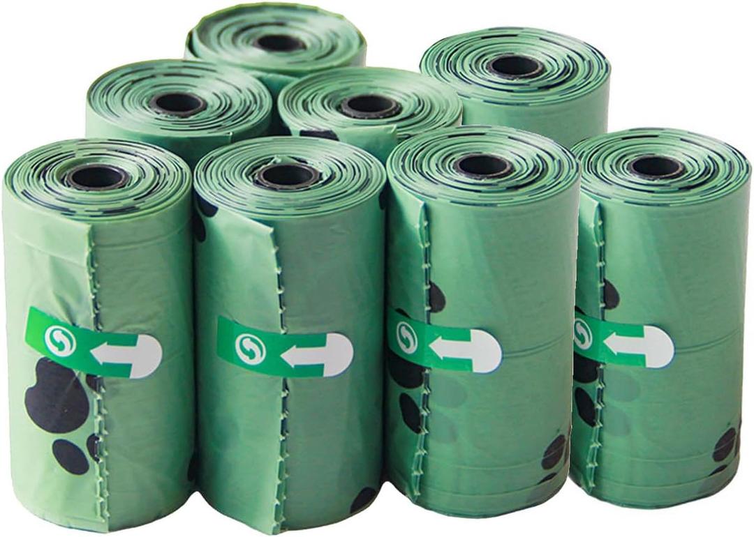120p Dog Poop Bags 1.5 wire material Pet Waste Bags Disposable Dog Poop Bags Thickened Garbage Bags 120 Count, 8 Pack of 15, 13 Inch x 9 Inch