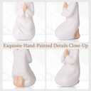 Praying Angel Figurines Statues, Baptism Confirmation First Communion Gifts for Teen Girls Women Christian Catholic Guardian,Sculpted Hand-Painted Figure (White)