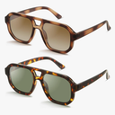 livho Trendy Polarized Square Aviator Sunglasses Women Men Square Eyewear Frame, Retro Sun Glasses for Women Men 2025 Shades