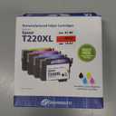 4 Pack New 220XL T220XL Ink for Epson WorkForce Black Color 220 T 220 XL Set