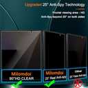 Milomdoi 6 in 1 Privacy Screen Protector for Samsung Galaxy Z Fold 7, 2 Pack Inside Anti-Spy Film with 2Pack Front Tempered Glass + 2 Pacs Camera Lens Protector Accessories