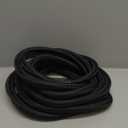 Flexible Garden Hose Water Pipe - 50FT Lightweight Garden Water Hose, Portable Patio Hose with Solid Brass Fittings and Double Latex Core for Pet Washing, Black