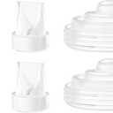 4PCS Duckbill Valves 2PCS Silicone Diaphragm Compatible with Momcozy M5 Breast Pump, Breast Pump Replacement Parts Accessories for M5,6PCS