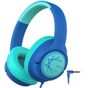 iClever Kids Headphones with Cord, 85dBA Safe Volume Wired Headphones for Kids, Stereo Sound Foldable Adjustable, 3.5mm Jack, Over Ear Child Headphone for School/Boys/Girls/iPad/Tablet/Travel, Blue