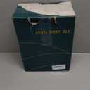 SONORO KATE 100% French Pure Linen Queen Size Sheets, Breathable and Durable Linen Bed Sheets, Anti-Tear, Machine Washable, 16 Inch Deep Pocket - 4 Piece (Natural Linen)