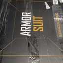 Zhongren Airsoft Vest Armor Cosplay Vests Adjustable Tactical Molle Chest Protector Set Paintball Combat Gear Costumes (Black)