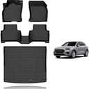 KELCSEECS Floor Mats & Cargo Liner Custom for Audi Q3 2025 2024 2023 2022 2021 2020 2019 Car Mats Automotive Cargo Mat Floor Liners Trunk Mat Q3 All Weather Floor Mats Trunk Liner Black