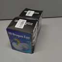 2 x 3D Printed Dragon,Easter Eggs,Easter Basket Stuffers for Teens,Dragon Eggs with Dragon Inside,Dragon in Egg Fidget Toy,Easter Gifts-Laser Purple