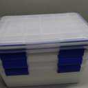 IRIS USA 3-Pack Storage Bins With Gasket Lids, 16-Quart Capacity, Clear