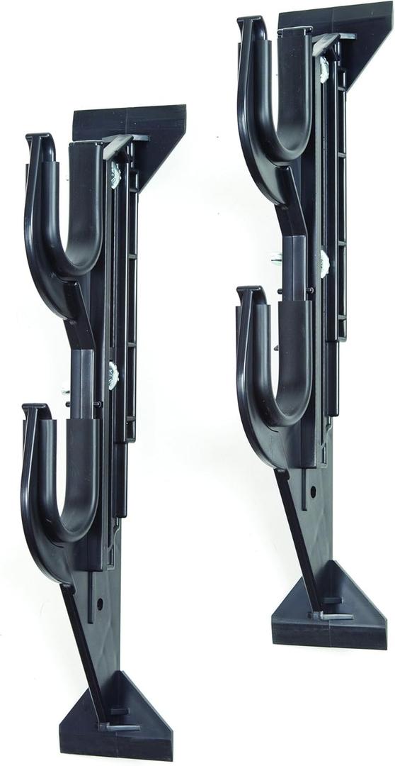 Allen Company Molded Truck Gun Rack for Rear Window - Gun Holder for Two Shotguns, Rifles, Bows, or Tools - Gun and Hunting Accessories for Car or Wall Mount - Adjustable 9.5"-16.5" , Black