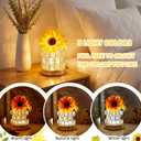 15 Pcs Sunflower Gift Basket for Mother's Day Mom Women,Care Package with Rechargeable Lamp & Blanket, Sunflower Gifts for Mom, Birthday Gifts for Women, Thinking of You Get Well Gift Set